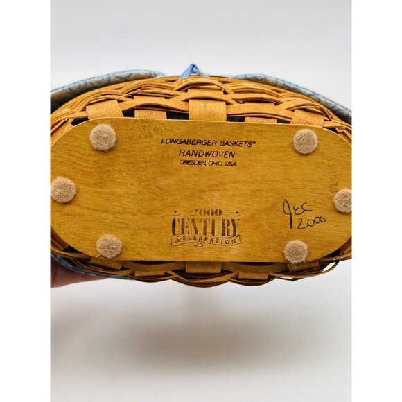 Longaberger Century Celebration Collectors Club/2000 Cheers Basket Lot - Picture 9 of 9